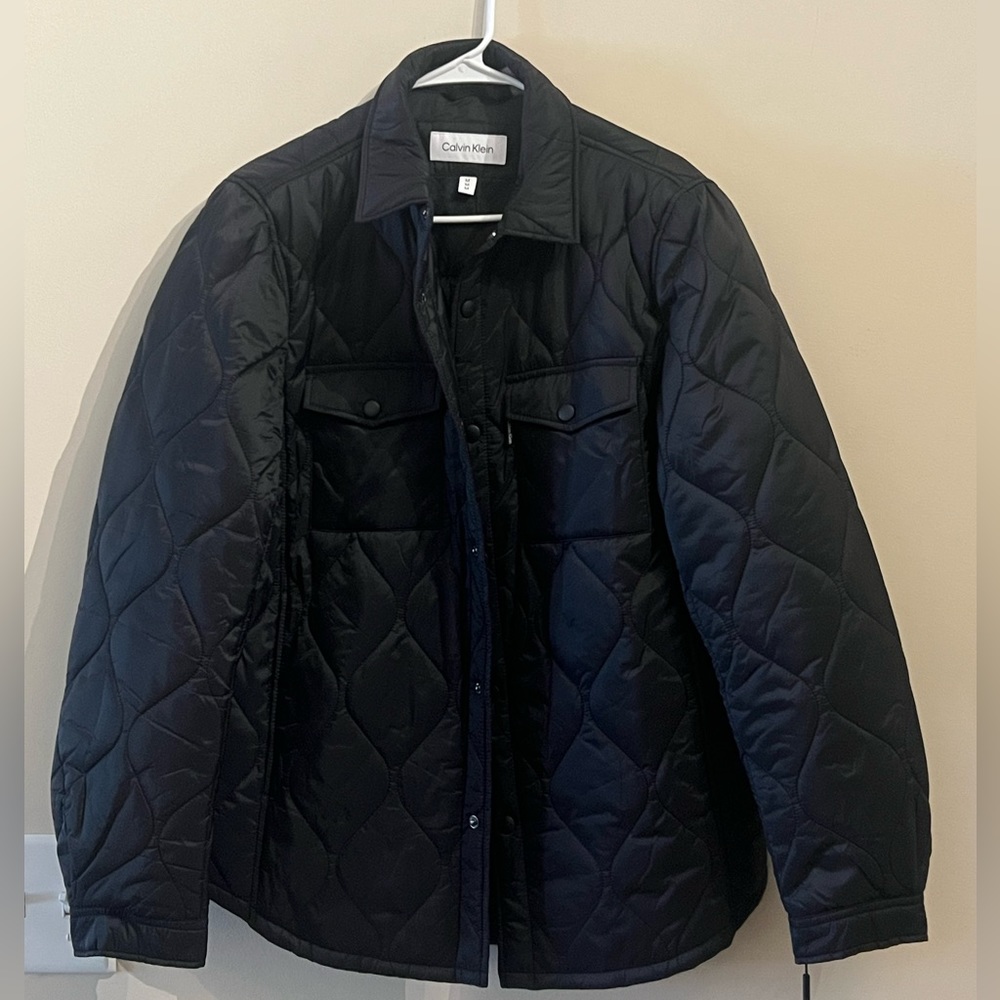 New Calvin Klein Shirt Jacket Sz M Mens